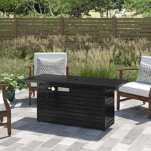 Load image into Gallery viewer, Outdoor Fire Pit Table & Lid - Black