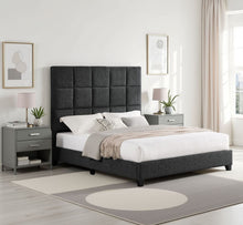 Load image into Gallery viewer, Squares Upholstered Headboard Platform Bed