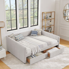 Load image into Gallery viewer, Upholstered Queen Daybed With 2 Drawers