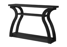 Load image into Gallery viewer, Floor Shelf Console Table With Shelves - Black