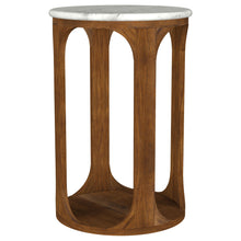 Load image into Gallery viewer, Eaton - Round Side Table - Brown / White