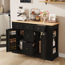 Load image into Gallery viewer, Sideboard Buffet Cabinet With 5 Drawers, 2 Cabinets, Adjustable Shelves