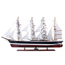 Load image into Gallery viewer, Hand Painted Model Boat (624656) - Dark Brown / White