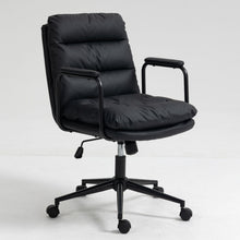 Load image into Gallery viewer, Office Chair, Mid Back Home Office Desk Task Chair With Wheels And Arms Ergonomic Computer Rolling Swivel Chair With Padded Armrest