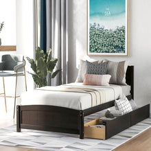 Load image into Gallery viewer, Platform Bed & Headboard, Footboard And Wood Slat Support
