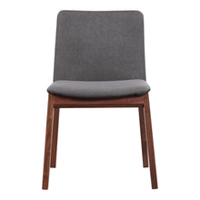 Load image into Gallery viewer, Fabric Solid Wood Dining Side Chairs (Set of 2) - Gray / Brown
