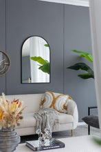 Load image into Gallery viewer, Arched Mirror With Metal Frame, Wall Mirror For Living Room Bedroom Entryway