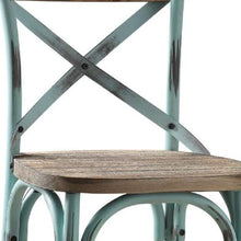 Load image into Gallery viewer, Iron Bar Chair - Brown / Sky Blue