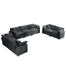Load image into Gallery viewer, Elegant Oversized Sectional Sofa Set With Deep Seats And Flexible Layout