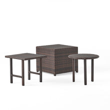 Load image into Gallery viewer, Lido - 3 Pieces Table Set - Brown Multi
