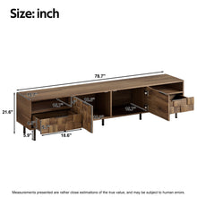 Load image into Gallery viewer, TV Stand With 2 Drawers, Media Console Table For TVs Up To 85'' - Natural