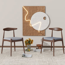 Load image into Gallery viewer, Dining Chairs With Ergonomic Backrest & Comfort Cushions (Set of 2)