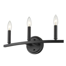 Load image into Gallery viewer, Three Light Wall Sconce - Matte Black