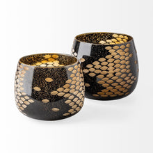 Load image into Gallery viewer, Abstract Cylinder Table Vase (397576) - Gold
