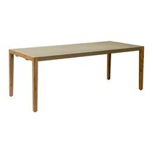 Load image into Gallery viewer, 79" Wood And Solid Wood Pedestal Base Dining Table - Gray