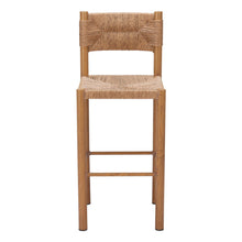 Load image into Gallery viewer, Rattan Aluminum Low Back Bar Height Bar Chairs (Set of 2) - Natural