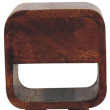Load image into Gallery viewer, 16" Modern Solid Wood Square One Drawer Nightstand - Chestnut