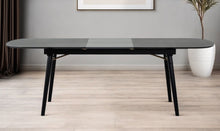 Load image into Gallery viewer, 71" Rectangular Manufactured Wood Butterfly Leaf Dining Table - Black