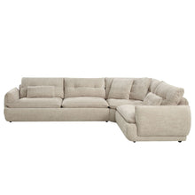 Load image into Gallery viewer, Jonina - Sectional Sofa With 4 Pillows - Beige Chenille