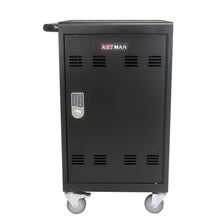 Load image into Gallery viewer, Mobile Charging Cart And Cabinet For Tablets Laptops 30 Device With Combination Lock