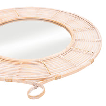 Load image into Gallery viewer, 37" Round Framed Accent Mirror - Natural