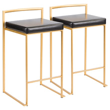 Load image into Gallery viewer, Fuji - Contemporary / Glam Design Counter Stool (Set of 2)