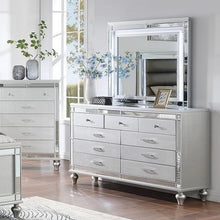 Load image into Gallery viewer, 1 Piece Dresser With Snake Skin Bedroom Furniture - Silver