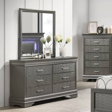 Load image into Gallery viewer, 1 Piece Dresser 6 Drawers Bedroom Furniture - Gray