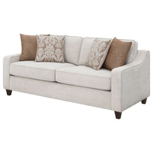 Load image into Gallery viewer, Mahaffey - Christine Upholstered Sloped Arm Sofa - Beige