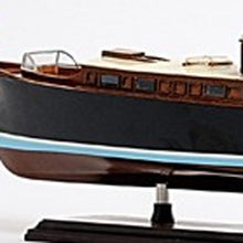 Load image into Gallery viewer, Hand Painted Decorative Boat Model - Black / Brown / Ivory