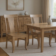 Load image into Gallery viewer, Solid Wood Slat Back Dining Side Chairs (Set of 2) - Brown