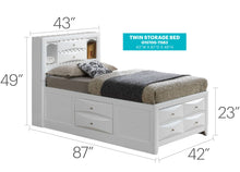 Load image into Gallery viewer, Modern Design Storage Bed With Bookcase Headboard