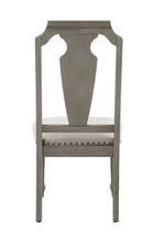 Load image into Gallery viewer, Upholstered Linen Open Back Dining Side Chairs (Set of 2) - Beige / Oak