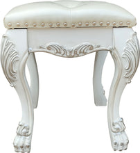 Load image into Gallery viewer, Dresden II - Vanity Stool - Bone White