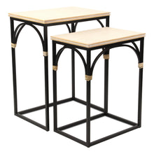 Load image into Gallery viewer, Nested Tables (Set of 2) (738200) - Light Brown