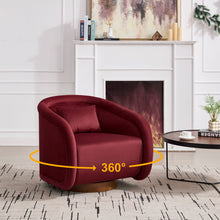Load image into Gallery viewer, Swivel Accent Chair With 360 Degree Rotating
