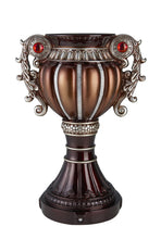 Load image into Gallery viewer, Floral Urn Poly Table Vase With Stones - Bronze / Silver