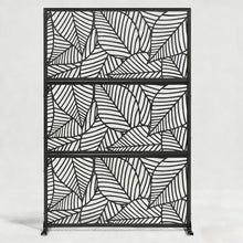 Load image into Gallery viewer, Three Panel Screen Room Divider (720087) - Black