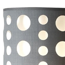 Load image into Gallery viewer, Steel Novelty Floor Lamp With Drum Shade - Silver / Gray And White