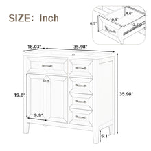 Load image into Gallery viewer, Modern Bathroom Vanity With Sink, Freestanding With Drawers And Doors
