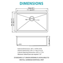 Load image into Gallery viewer, Stainless Steel Undermount Kitchen Sink With Workstation