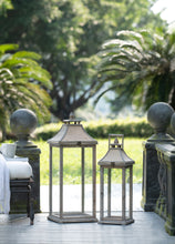 Load image into Gallery viewer, Candle Lantern Decorative, Hurricane Lantern Holder Decor For Indoor Outdoor, Home Garden Wedding - Ivory