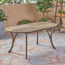 Load image into Gallery viewer, Outdoor Table With Smooth Lines, Slat Top
