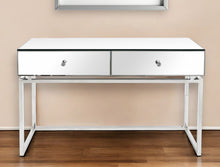 Load image into Gallery viewer, Mirrored Glass Frame Console Table And Drawers - Silver