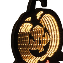 Load image into Gallery viewer, Halloween Jack-O-Lantern Tabletop Sign With LED (633942) - Orange / Black / Yellow
