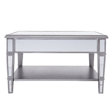 Load image into Gallery viewer, Mirrored Square Coffee Table With Shelf - Silver