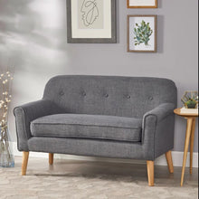 Load image into Gallery viewer, Classic Loveseat With Rolled Armrests And Button Tufting