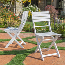 Load image into Gallery viewer, Outdoor Foldable Wood Dining Chair With Slat Design (Set of 2)