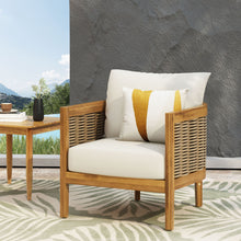 Load image into Gallery viewer, Outdoor Acacia Wood Club Chairs With Cushions