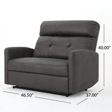 Load image into Gallery viewer, Alma - Contemporary Upholstered Loveseat Recliner - Slate